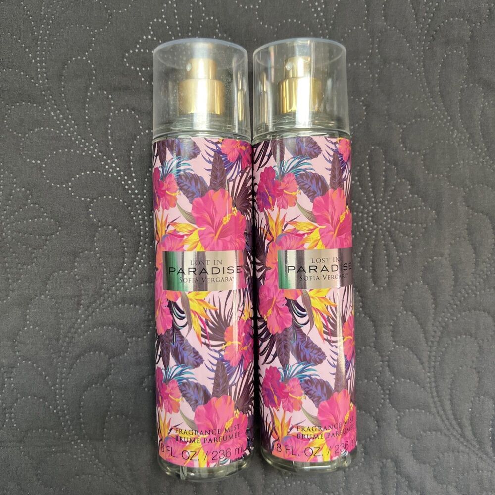 2PC LOT LOST IN PARADISE/SOFIA VERGARA FRAGRANCE MIST 8OZ (236 ML) BEAUTY BODY